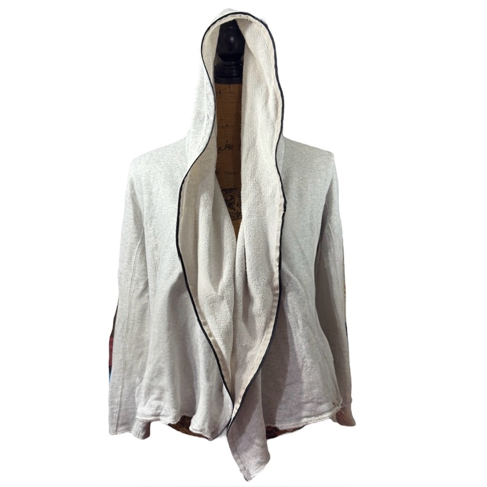 CAbi cardigan/jacket/sweatshirt full zip gray w/black trim cotton Women’s S | x